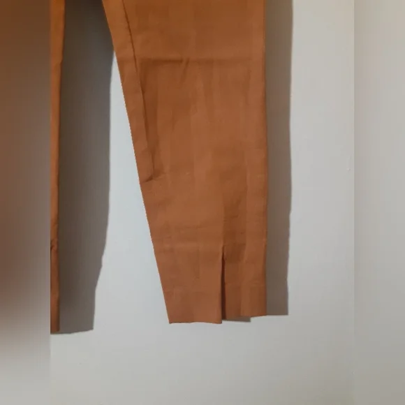 Banana Republic Copper Tan Sloan Pants Women's Size 4 Cropped Ankle - Picture 4 of 6